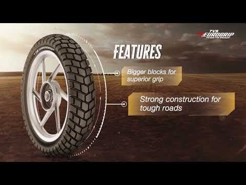 Load video: EUROGRIP 120/80-18 TERRABITE DB+ REAR 62P TT