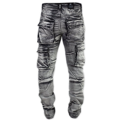 Shark Mens Distressed Super Stretch Protective Cargos Shark Leathers